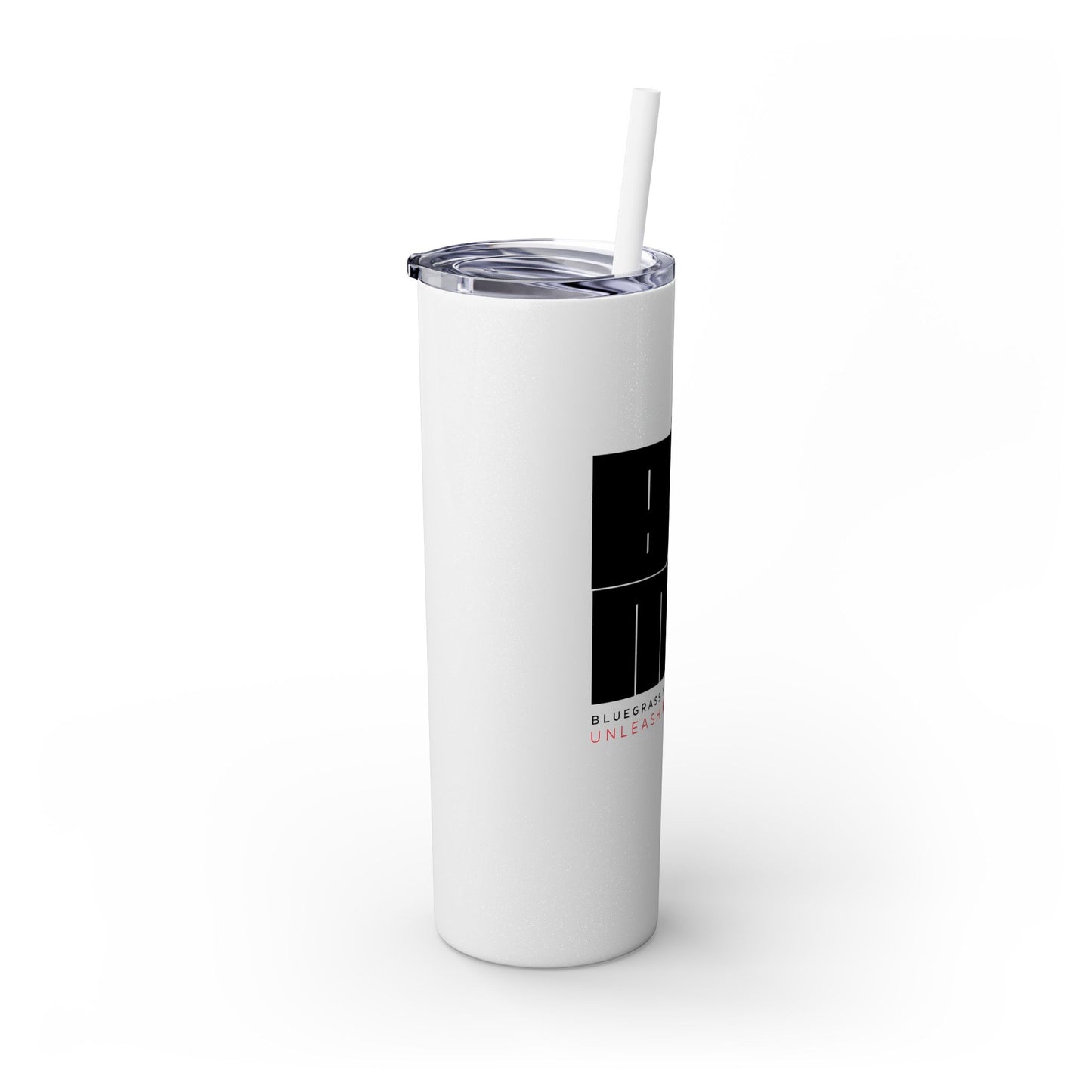 BGMS Unleashed | Bluegrass Middle School Skinny Tumbler with Matching Straw | School Spirit Drinkware | Elizabethtown Radcliff KY