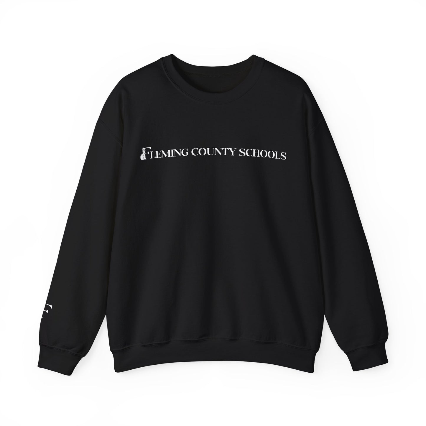 Fleming County Schools - Long Logo - Unisex Crewneck Sweatshirt