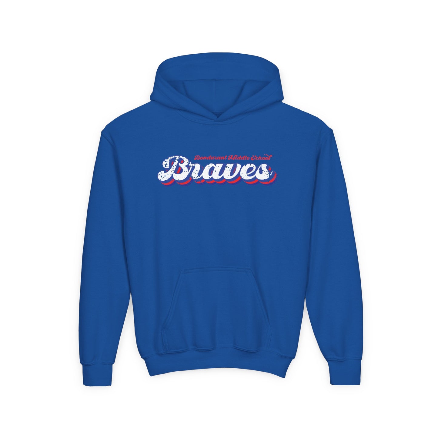 FCS.BMS Bondurant Braves | Spirit Wear | School Pride Gildan 18500B Youth Hoodie Braves | Frankfort, KY School Apparel
