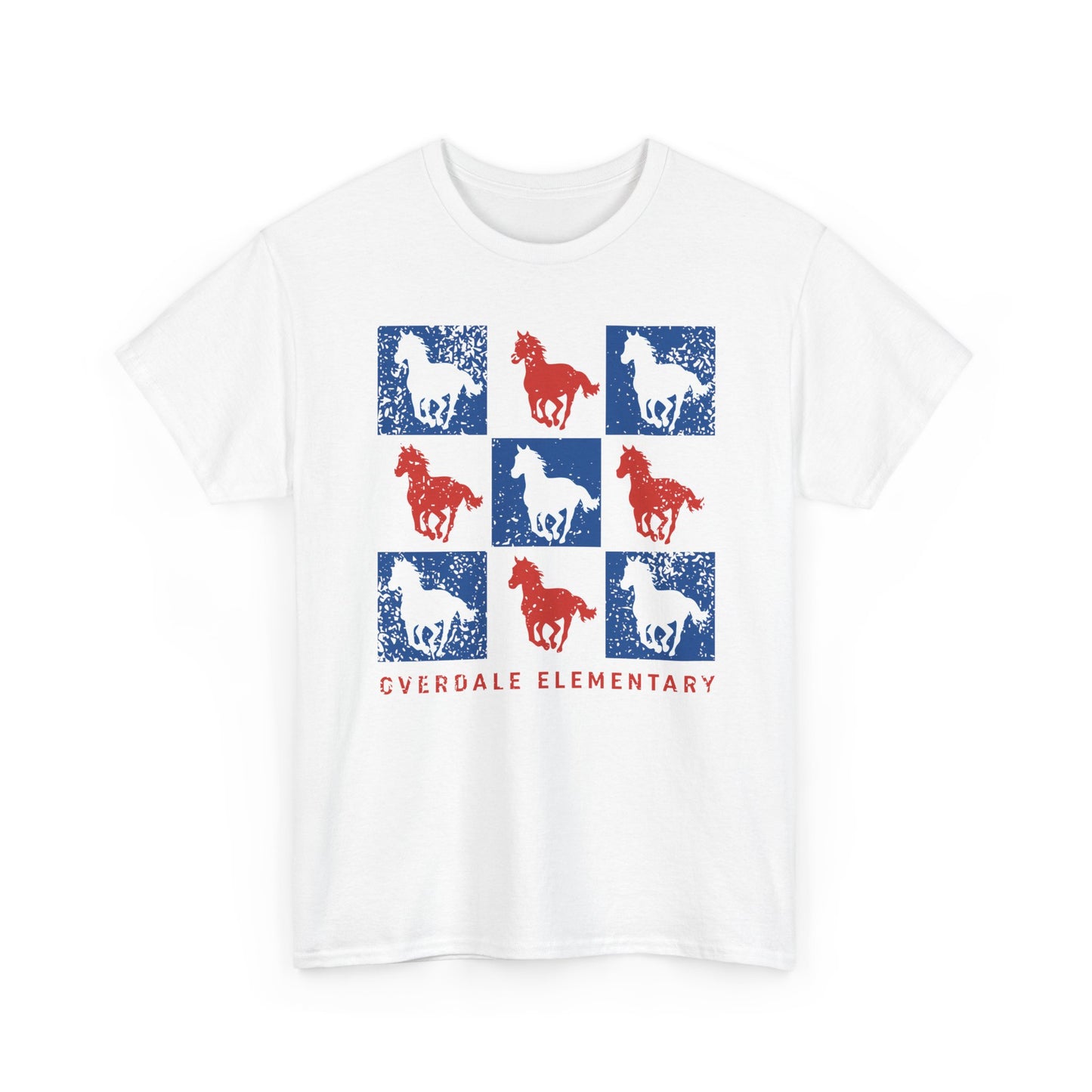 BCPS.OES Spirit Grid | Spirit Wear Gildan 5000 Tee | Bullitt Co Mustangs School Apparel | Bullitt County, Kentucky