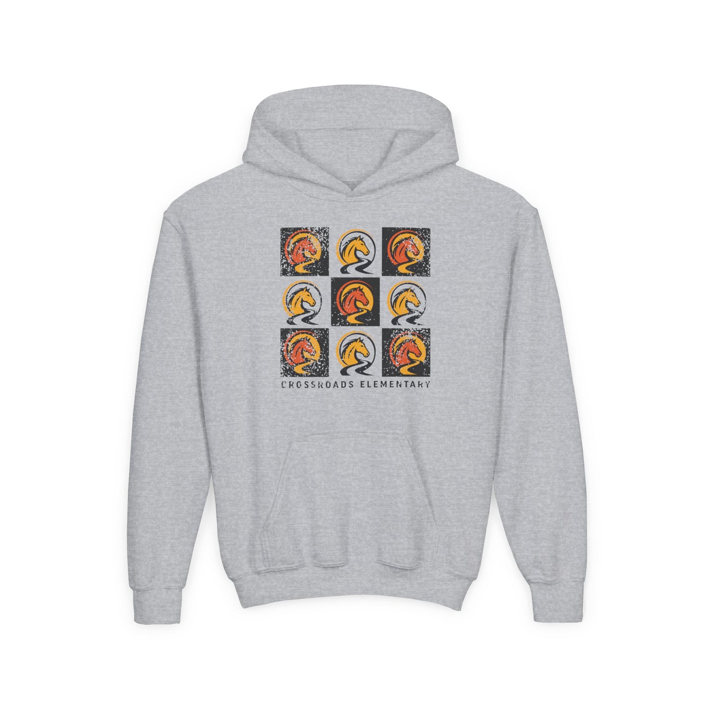 BCPS.CES Spirit Grid. Gildan 18500B Youth Hoodie