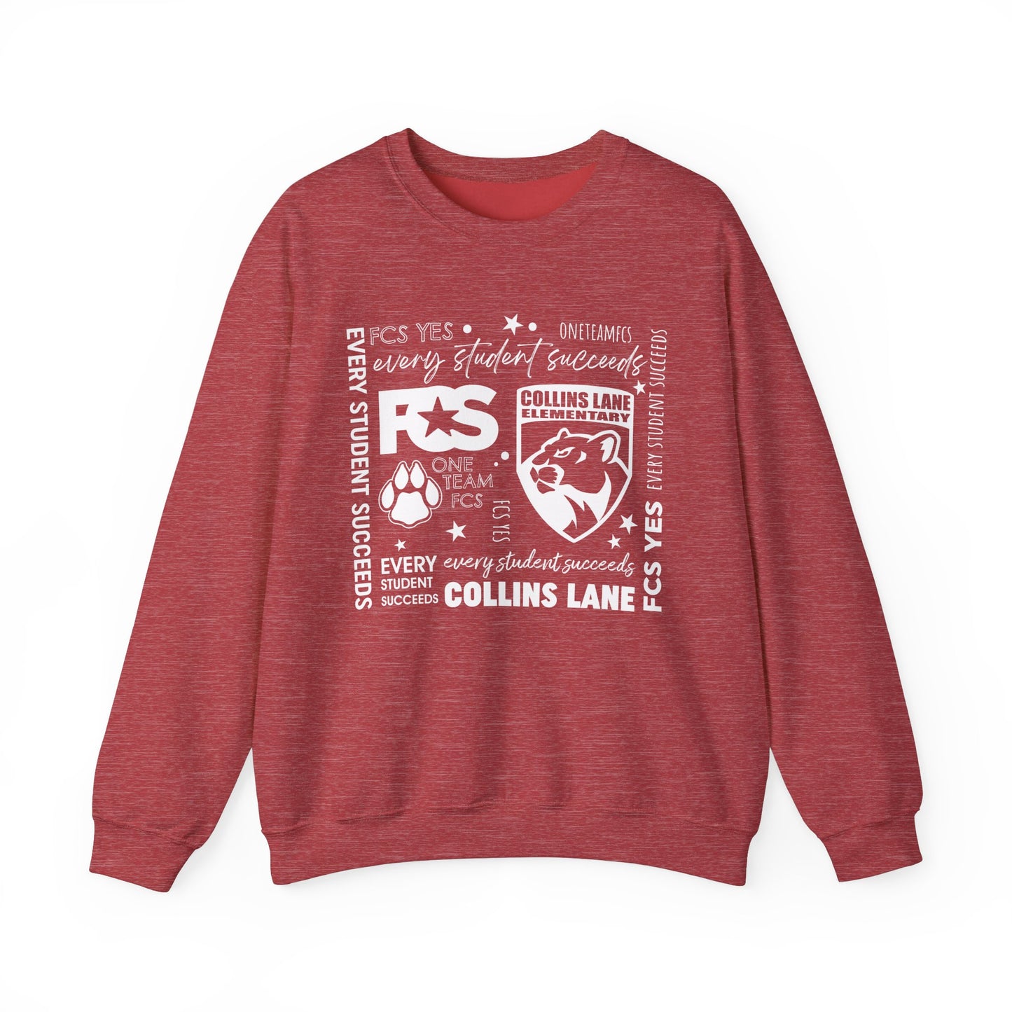 FCS Yes! CLE | Spirit Wear | School Pride Gildan 18000 Crewneck Sweatshirt Cougars | Frankfort, KY School Apparel