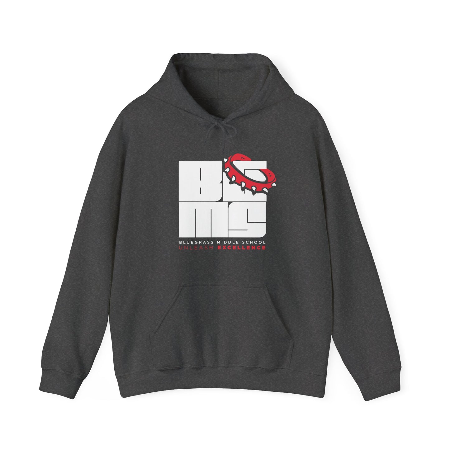 BGMS: Unleashed  | Gildan 18500 Unisex Spirit Wear  | Bluegrass Middle School Hoodie | School Pride Apparel | Radcliff & Elizabethtown KY