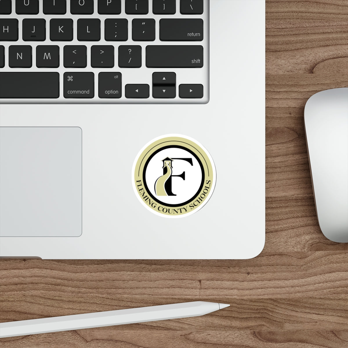 Fleming County Schools - Circle Logo - Die-Cut Stickers