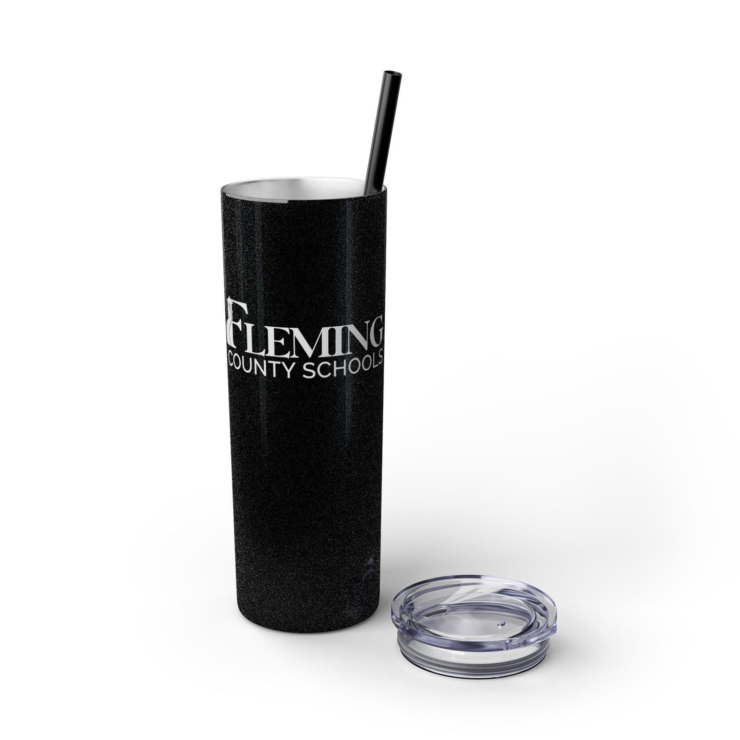 Fleming County Schools - Skinny Tumbler with Straw, 20oz