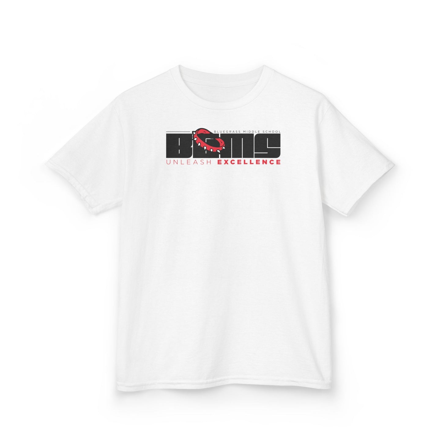 BGMS Long Form Logo | Spirit Wear Gildan 5000B (Youth Tee) | School Pride | Bluegrass Bulldogs | Hardin County, Kentucky