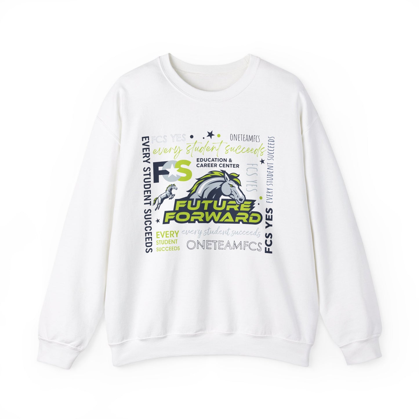 FCS Yes! Future Forward | Spirit Wear | School Pride Gildan 18000 Crewneck Sweatshirt | Frankfort, KY School Apparel