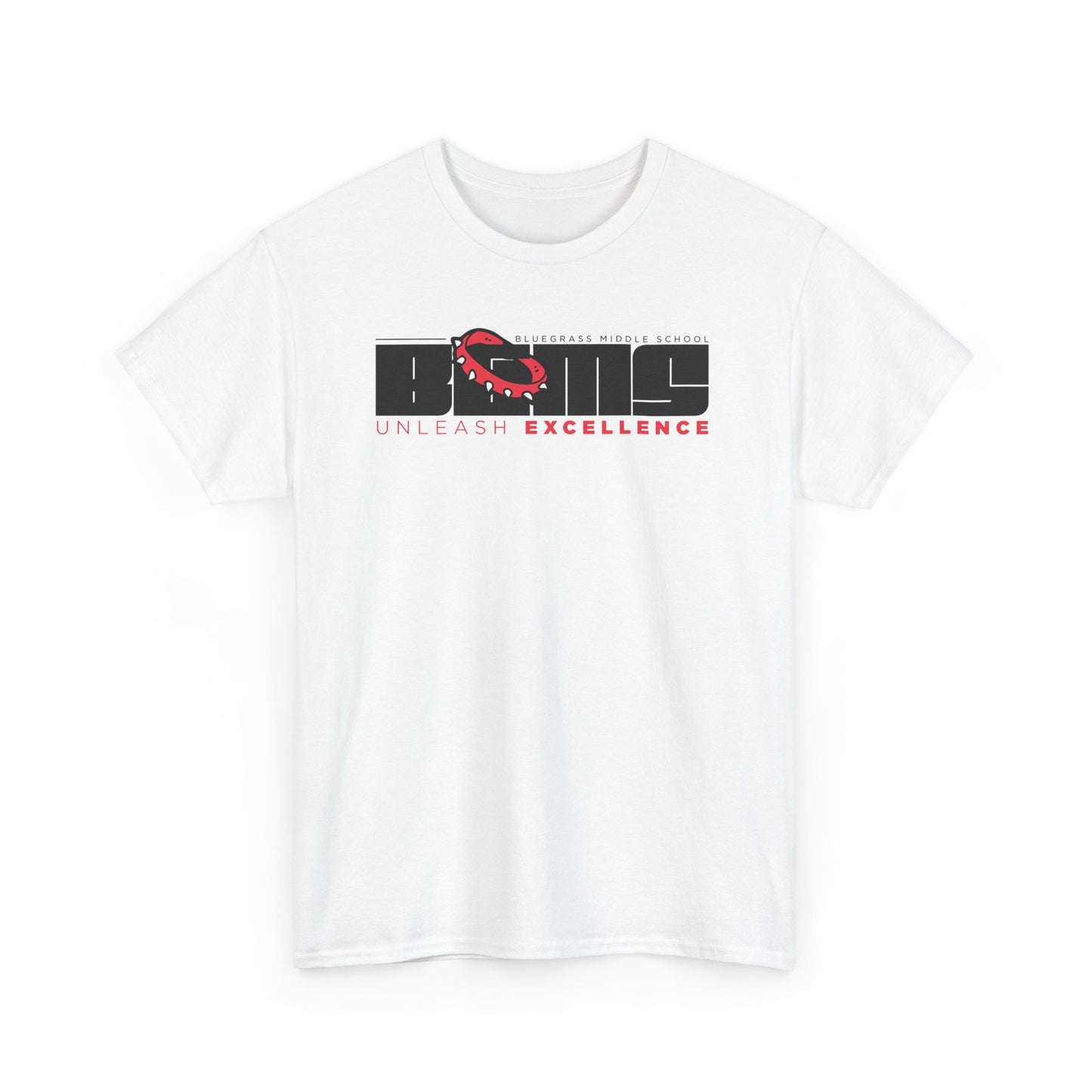 BGMS Long Form Logo | Spirit Wear Gildan 5000 Tee | School Pride  | Bluegrass Bulldogs | Hardin County, Kentucky