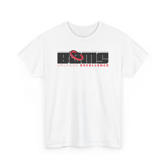 BGMS Long Form Logo | Spirit Wear Gildan 5000 Tee | School Pride  | Bluegrass Bulldogs | Hardin County, Kentucky