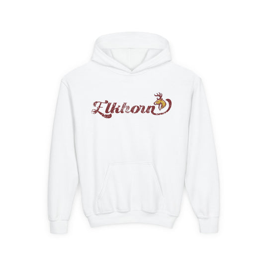 FCS: EMS Vintage Elkhorn | Spirit Wear | School Pride Gildan 18500B Youth Hoodie Elk | Frankfort, KY School Apparel