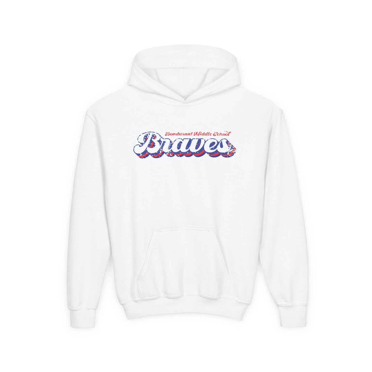 FCS.BMS Bondurant Braves | Spirit Wear | School Pride Gildan 18500B Youth Hoodie Braves | Frankfort, KY School Apparel
