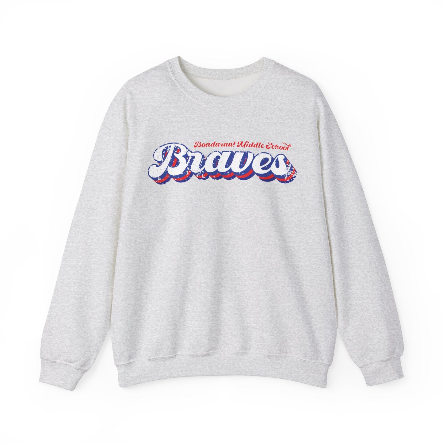 FCS.BMS Bondurant Braves | Spirit Wear | School Pride Gildan 18000 Crewneck Sweatshirt Braves | Frankfort, KY School Apparel