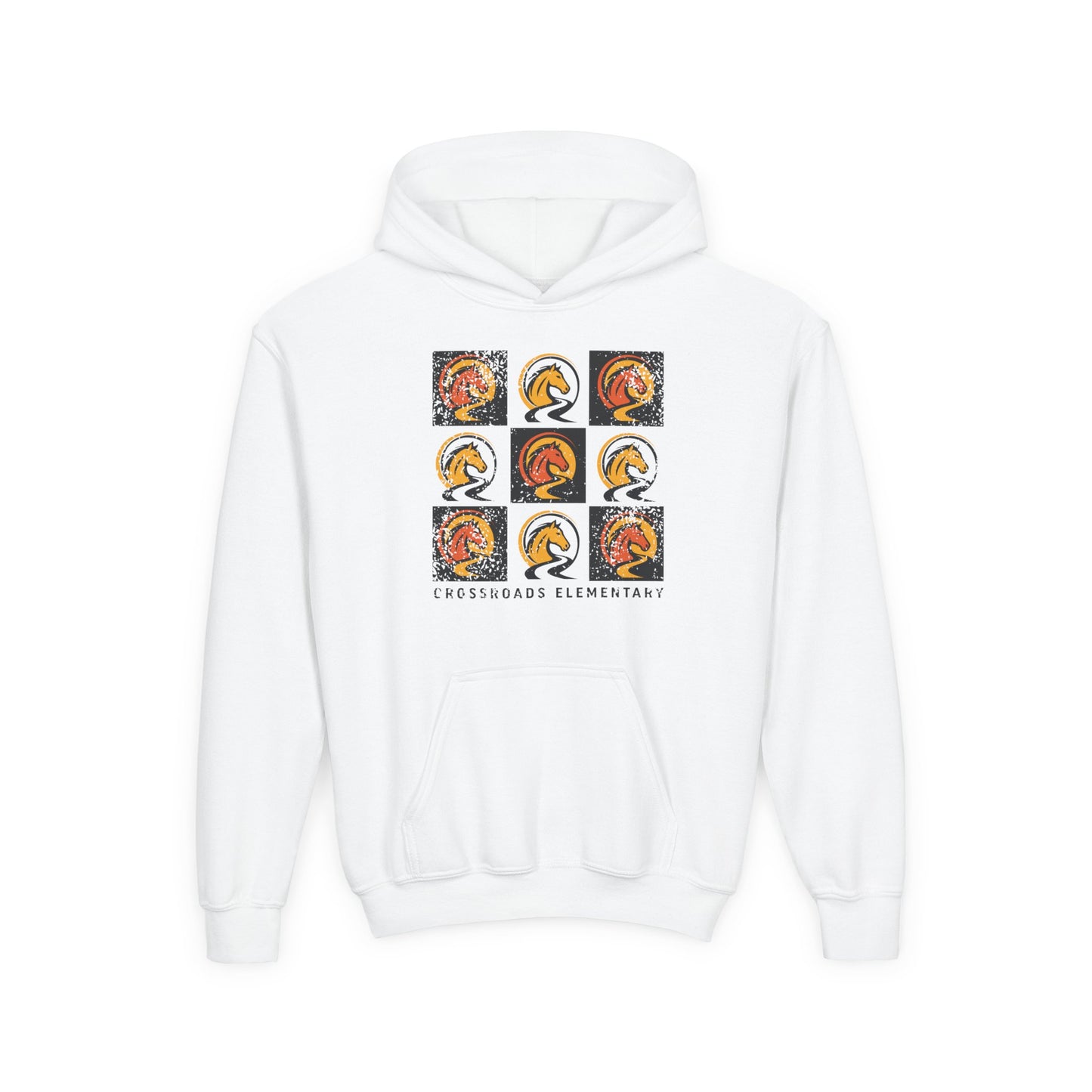 BCPS.CES Spirit Grid. Gildan 18500B Youth Hoodie