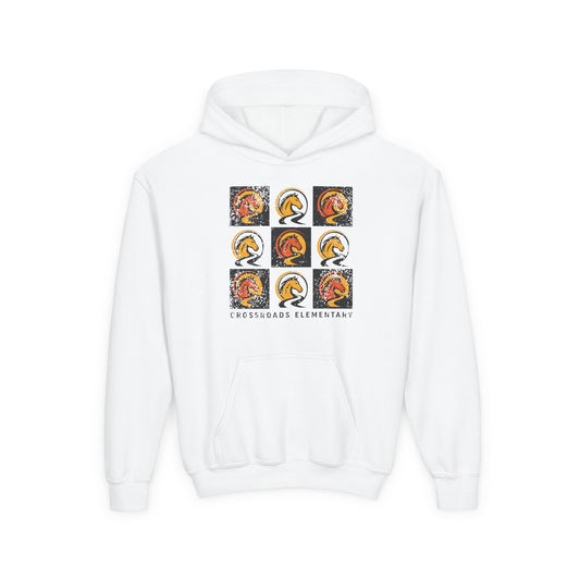 BCPS.CES Spirit Grid. Gildan 18500B Youth Hoodie