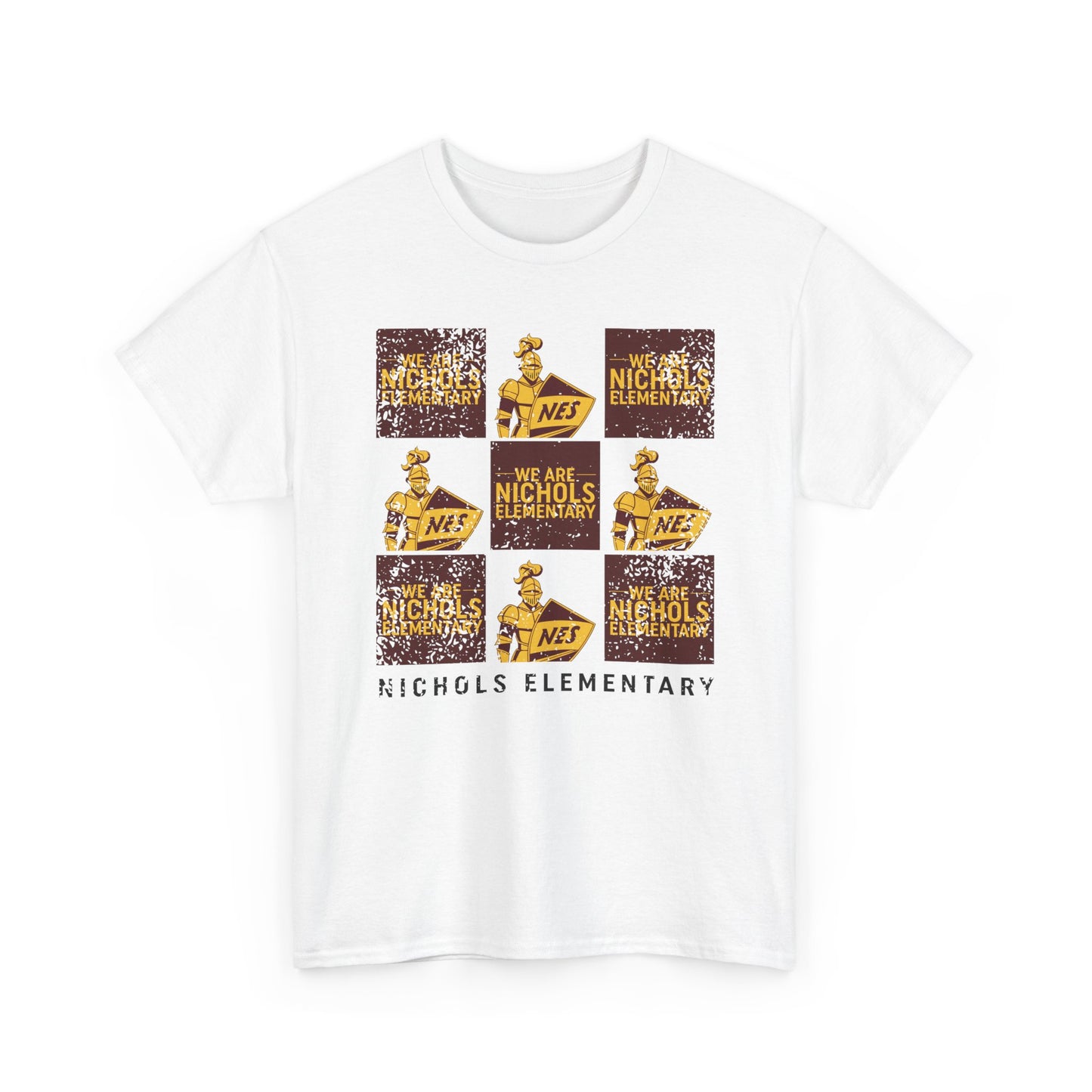 BCPS.NES Spirit Grid | Spirit Wear Gildan 5000 Tee | Bullitt Co Knights School Apparel | Bullitt County, Kentucky