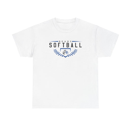 BEARS SOFTBALL.Unisex Heavy Cotton Tee