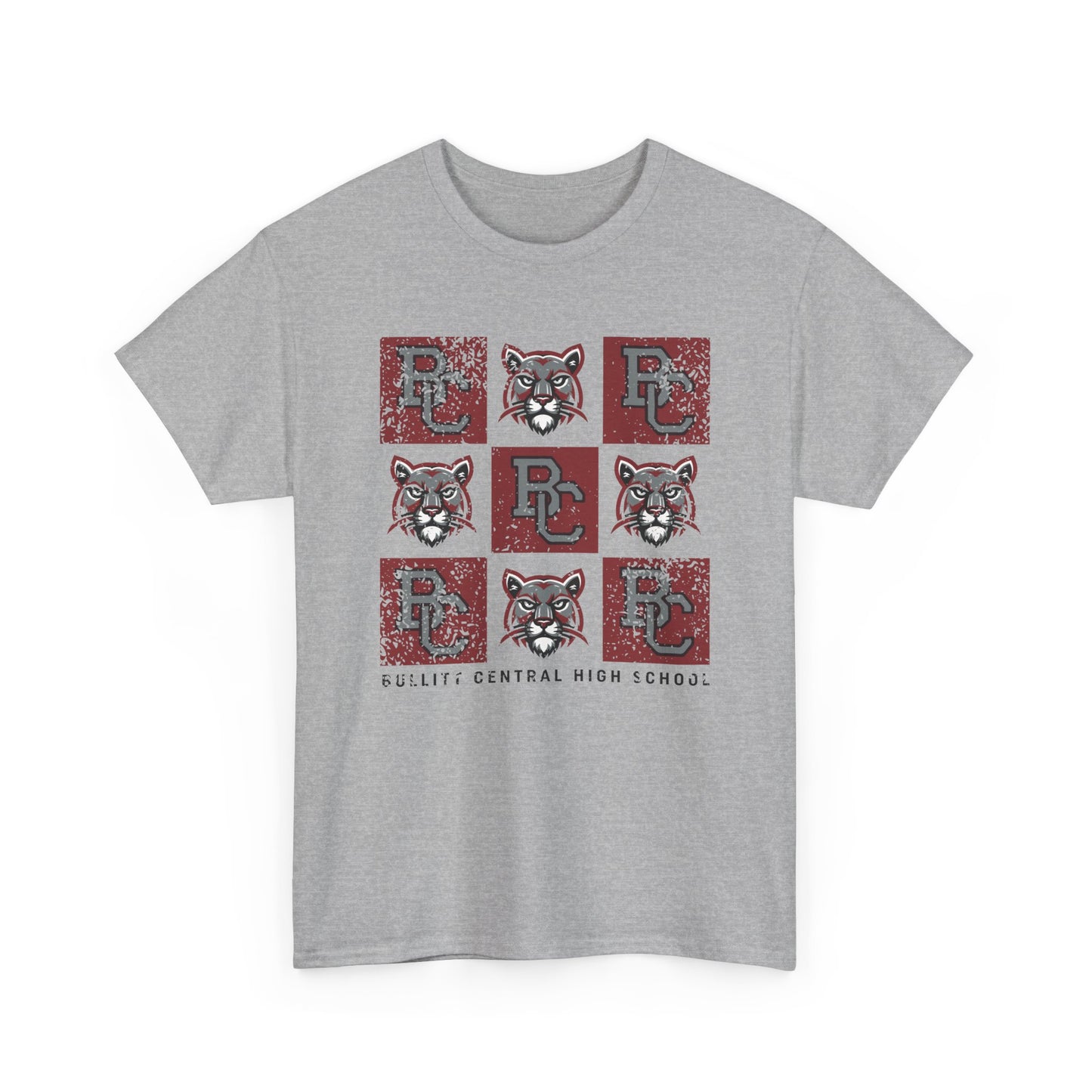 BCPS.BCHS Spirit Grid | Spirit Wear | School Pride Gildan 5000 Tee | Bullitt Central Cougars | Bullitt County, Kentucky