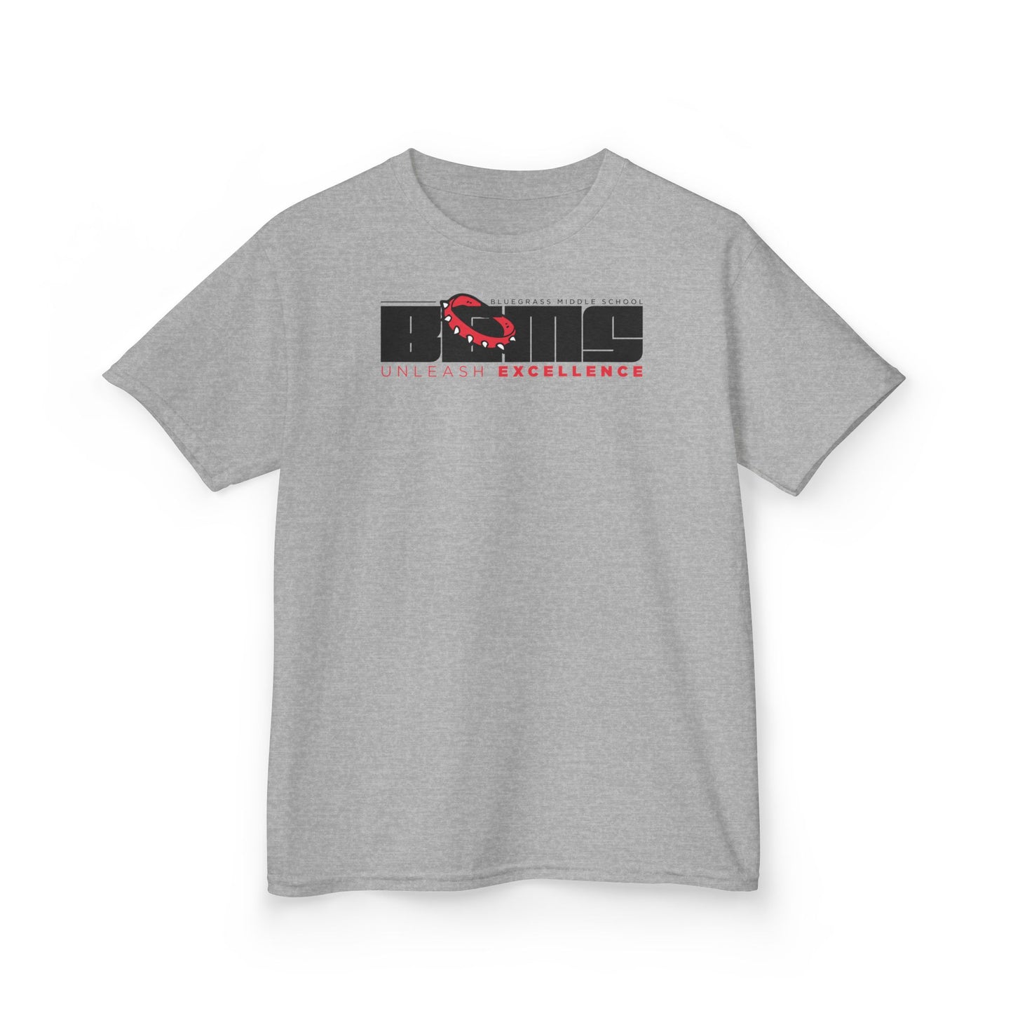 BGMS Long Form Logo | Spirit Wear Gildan 5000B (Youth Tee) | School Pride | Bluegrass Bulldogs | Hardin County, Kentucky