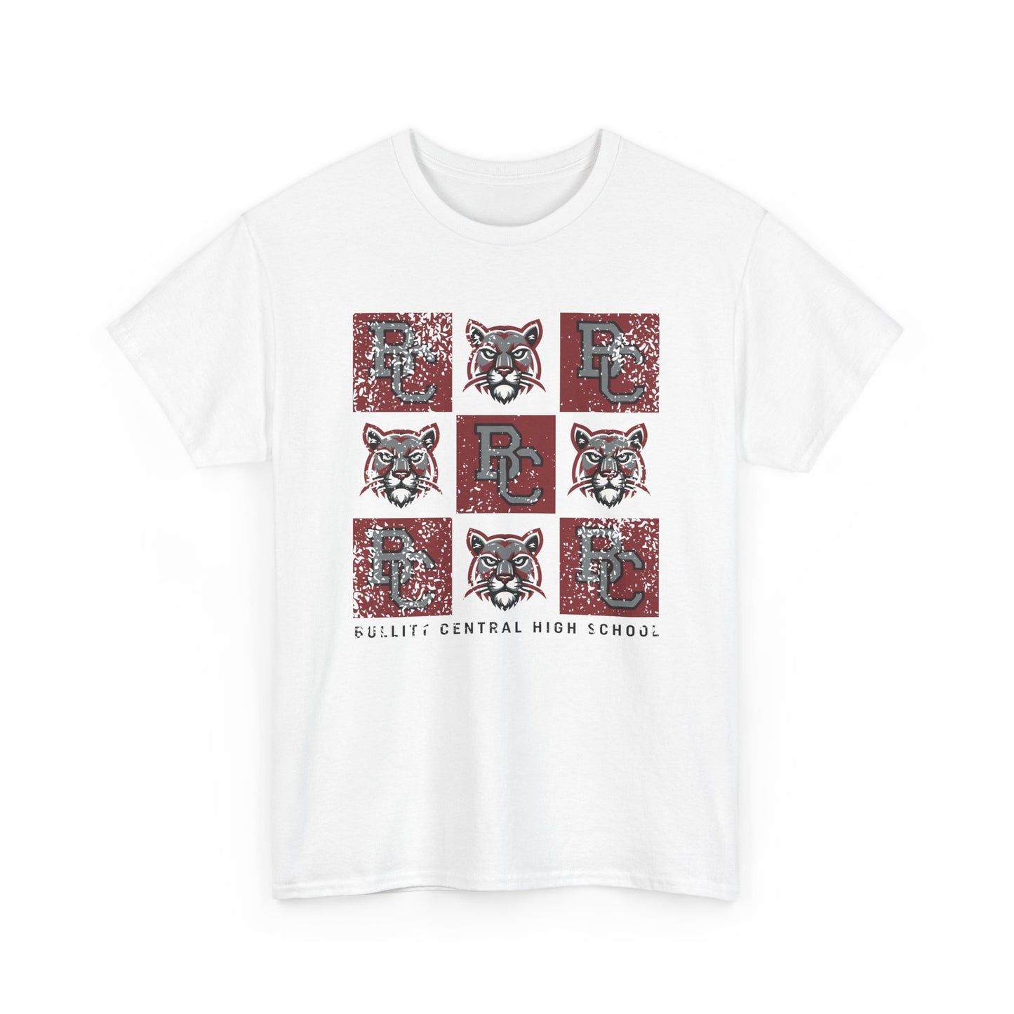 BCPS.BCHS Spirit Grid | Spirit Wear | School Pride Gildan 5000 Tee | Bullitt Central Cougars | Bullitt County, Kentucky
