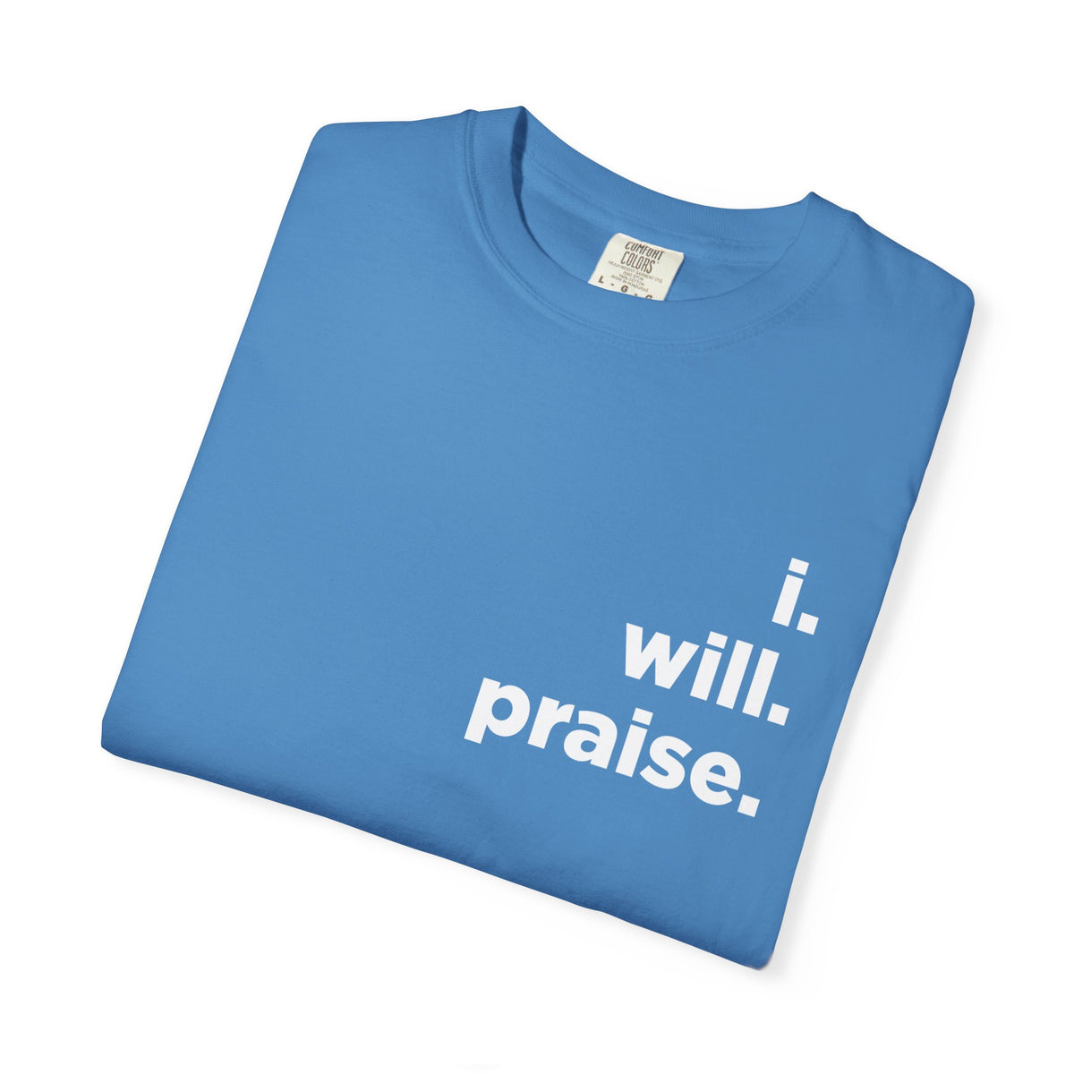 Easter.I Will Praise Comfort Colors 1717 Tee