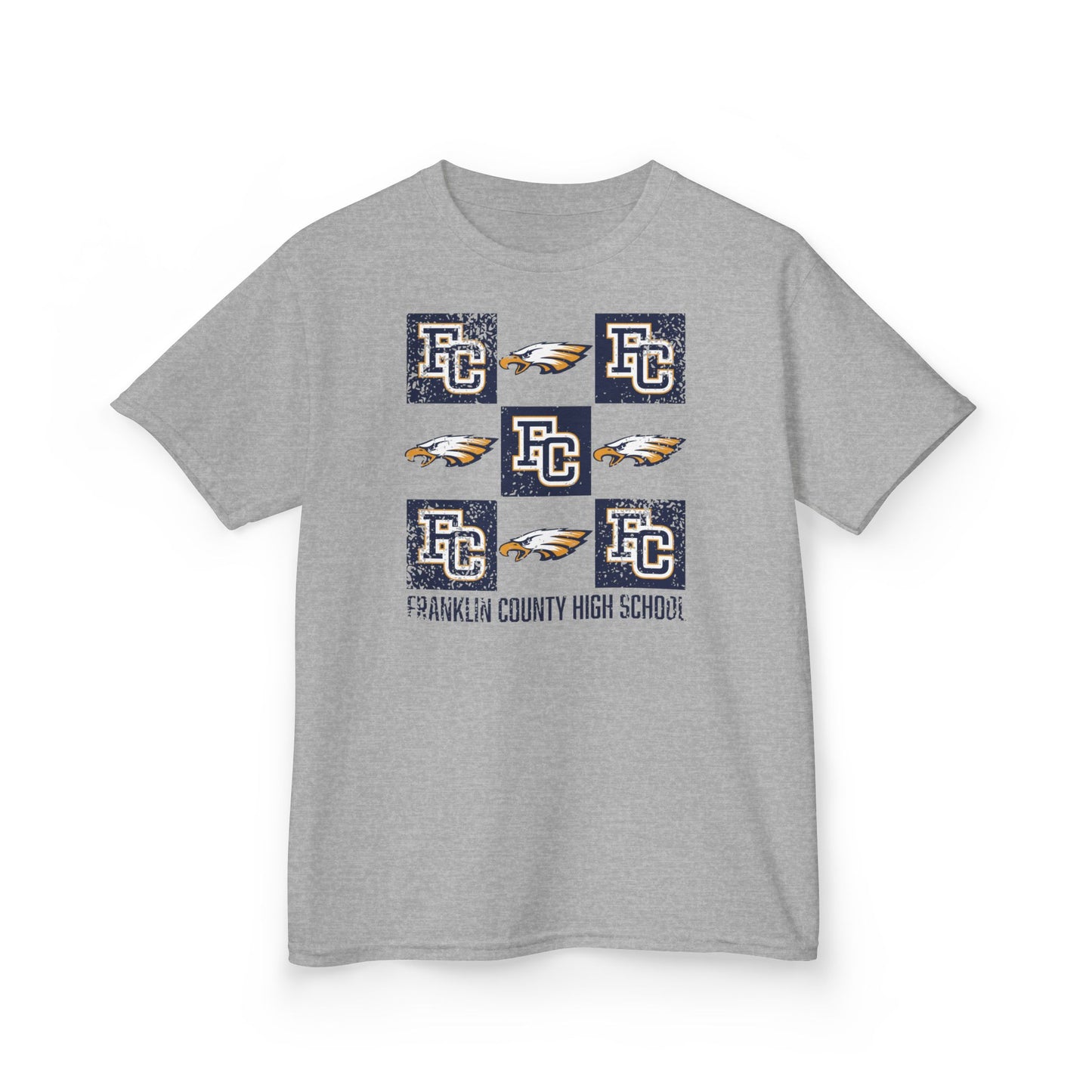 FCS.FCHS Spirit Grid | Spirit Wear Gildan 5000B (Youth Tee) | Franklin Co Flyer School Apparel | Franklin County, Kentucky