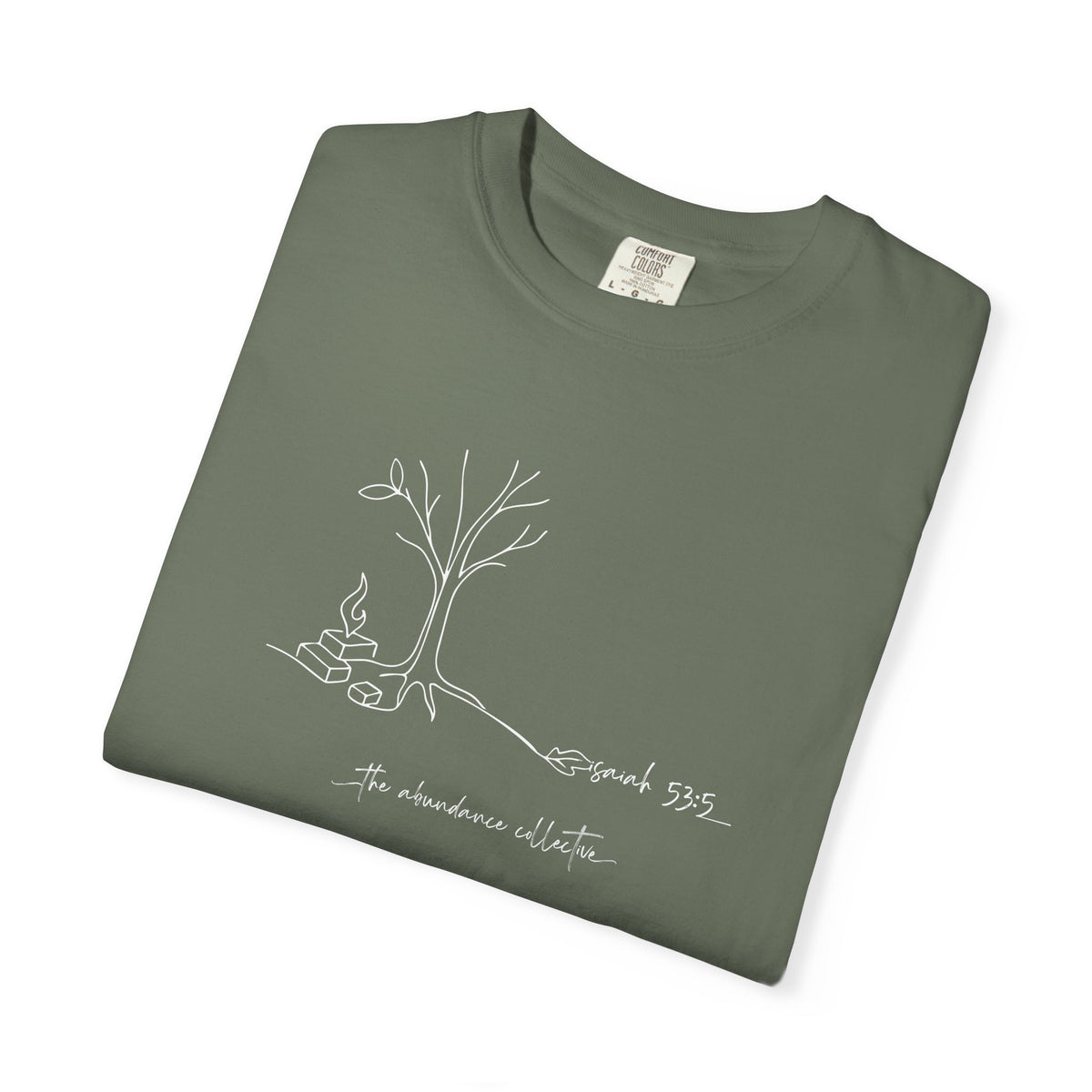 Peace in the Punishment: By His Wounds.Comfort Colors 1717 Tee