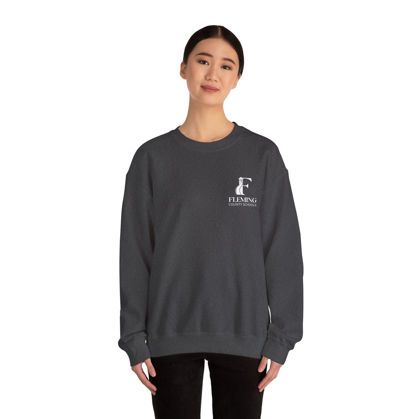 Fleming County Schools - Pocket Logo - Unisex Crewneck Sweatshirt