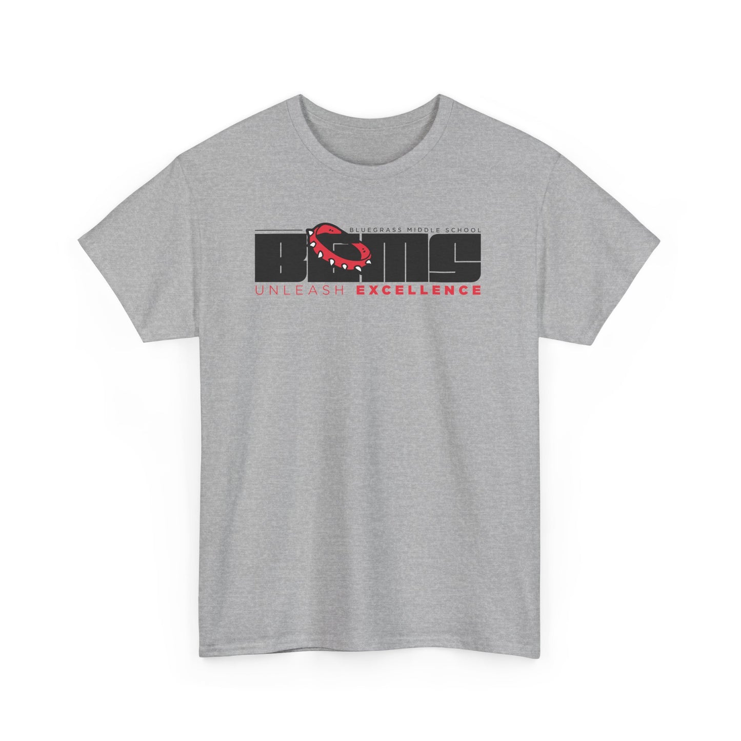 BGMS Long Form Logo | Spirit Wear Gildan 5000 Tee | School Pride  | Bluegrass Bulldogs | Hardin County, Kentucky