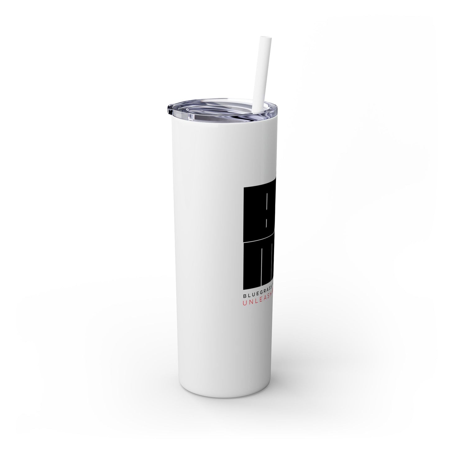 BGMS Unleashed | Bluegrass Middle School Skinny Tumbler with Matching Straw | School Spirit Drinkware | Elizabethtown Radcliff KY
