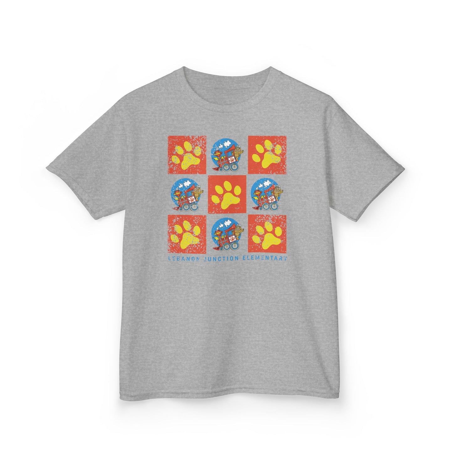 BCPS.LJES Spirit Grid | Spirit Wear Gildan 5000B (Youth Tee) | Bullitt Co Bulldogs School Apparel | Bullitt County, Kentucky
