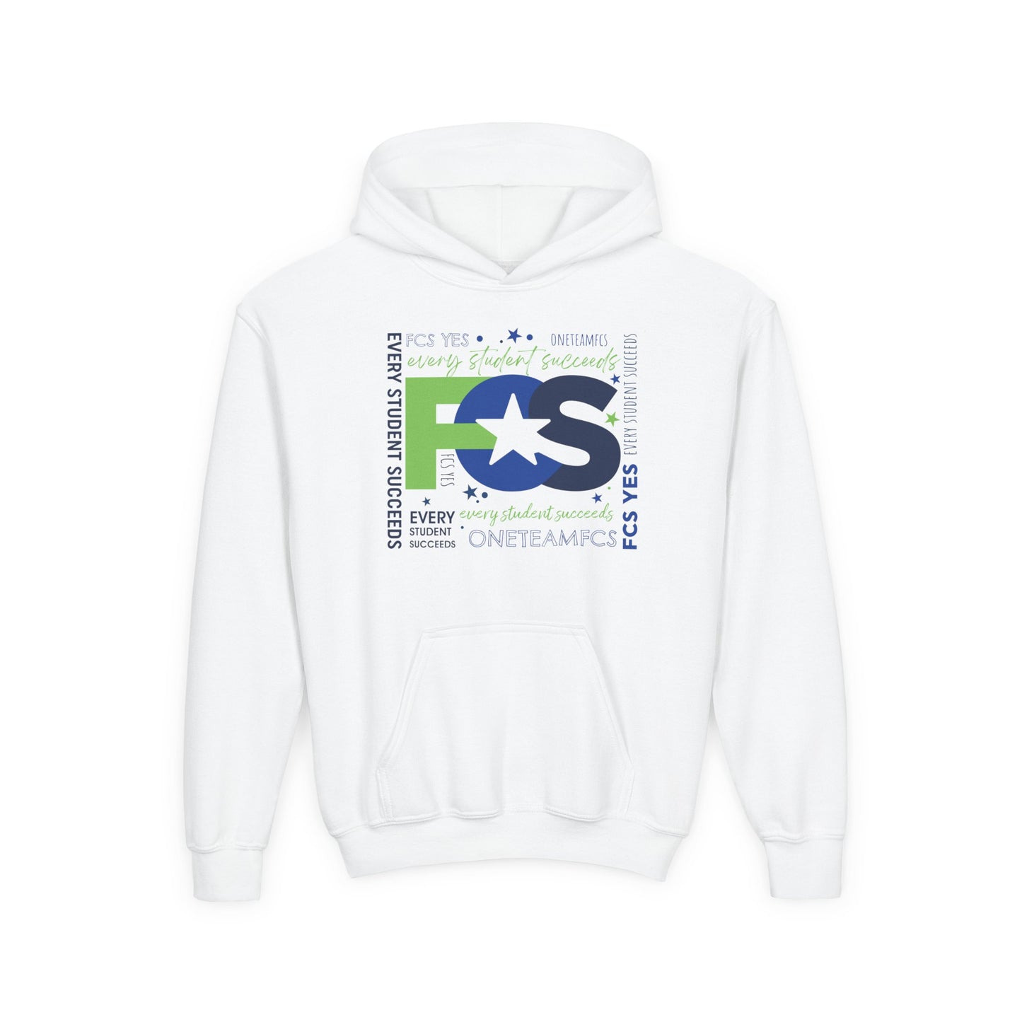 FCS Yes! | Spirit Wear | School Pride Gildan 18500B Youth Hoodie | Frankfort, KY School Apparel
