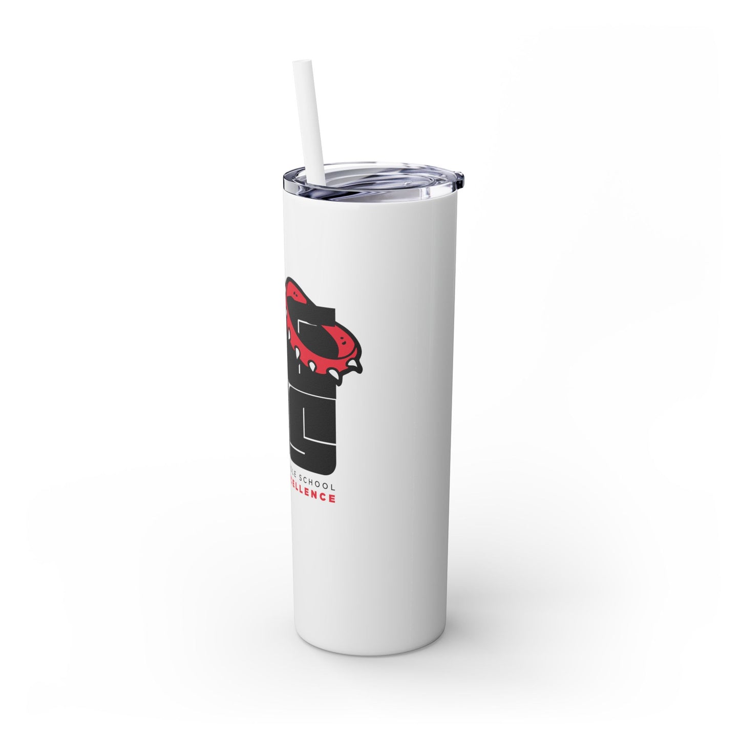 BGMS Unleashed | Bluegrass Middle School Skinny Tumbler with Matching Straw | School Spirit Drinkware | Elizabethtown Radcliff KY