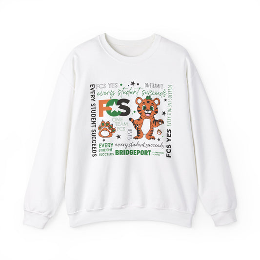 FCS Yes! BPE | Spirit Wear | School Pride Gildan 18000 Crewneck Sweatshirt Tigers | Frankfort, KY School Apparel