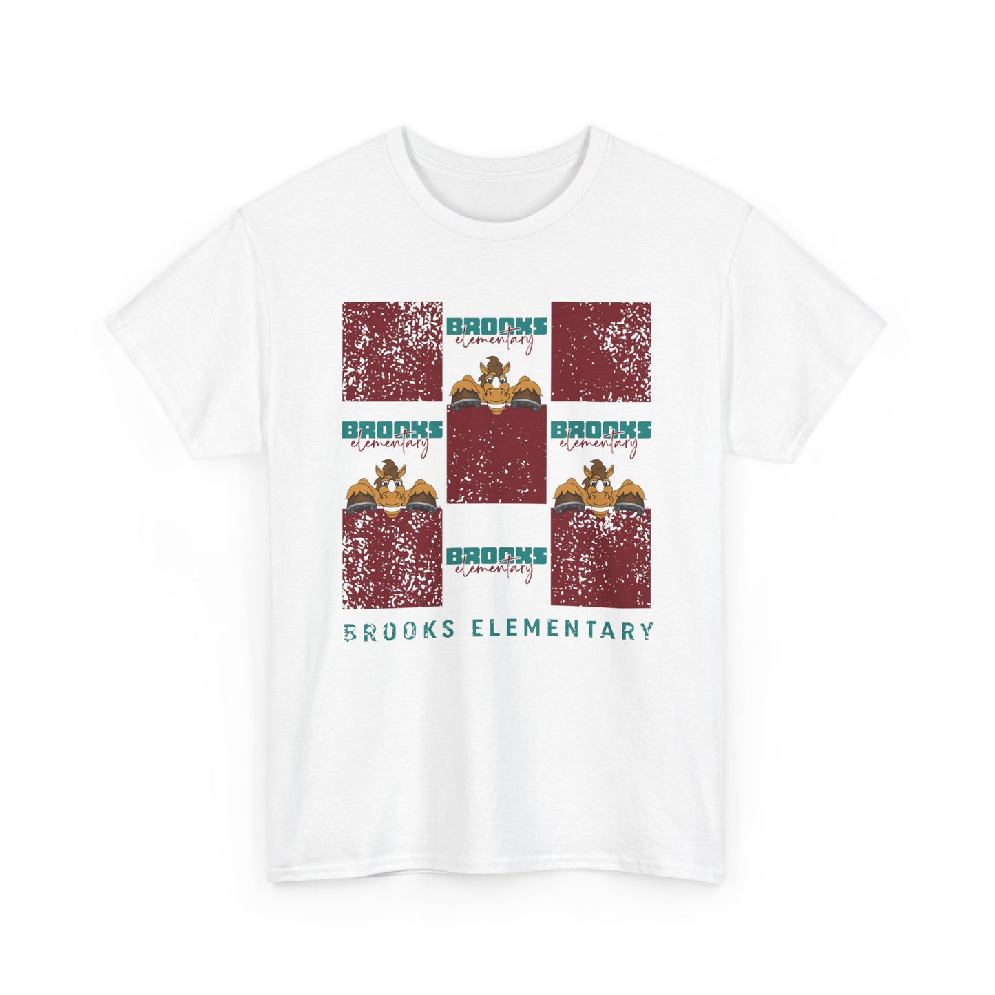 BCPS.BES Spirit Grid | Spirit Wear Gildan 5000 Tee | Bullitt Co Broncos School Apparel | Bullitt County, Kentucky