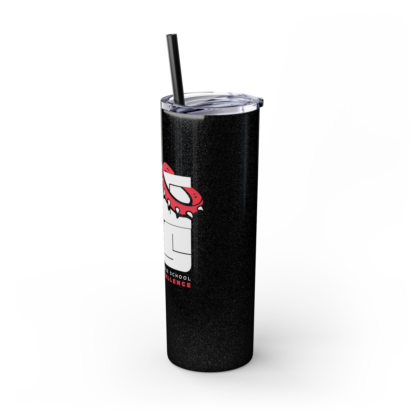 BGMS Unleashed | Bluegrass Middle School Skinny Tumbler with Matching Straw | School Spirit Drinkware | Elizabethtown Radcliff KY