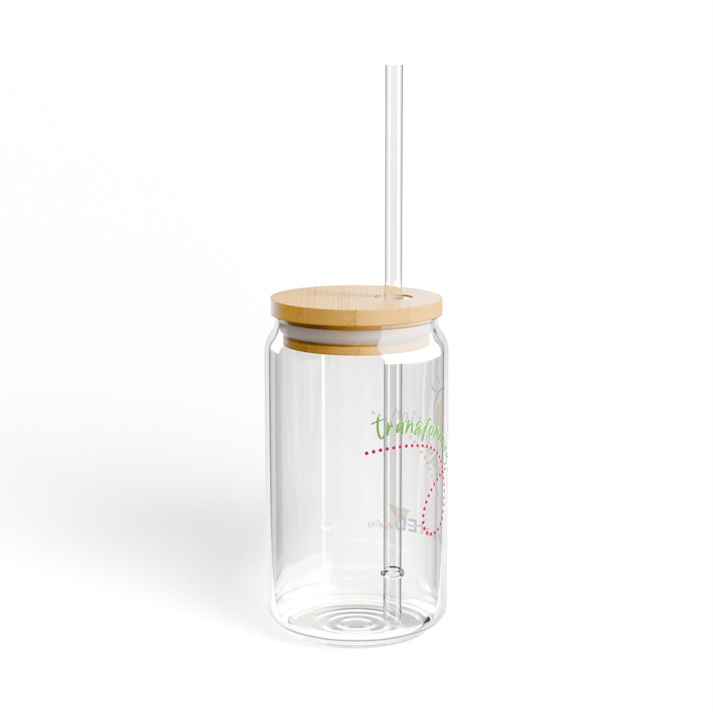 elevatED studios | Spirit Wear | Modern Glass Sipper with Bamboo | Louisville, KY School Apparel
