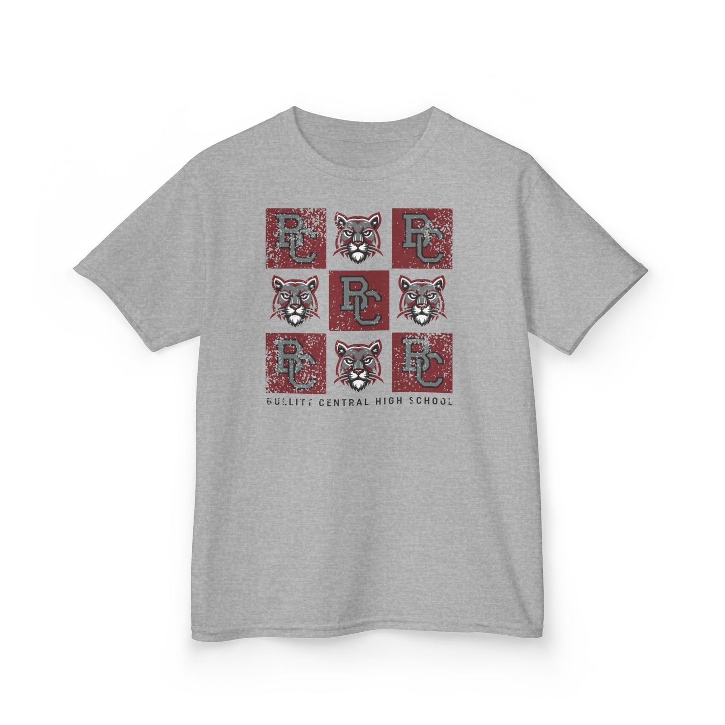 BCPS.BCHS Spirit Grid | Spirit Wear | School Pride Gildan 5000B | Bullitt Central Cougars | Bullitt County, Kentucky