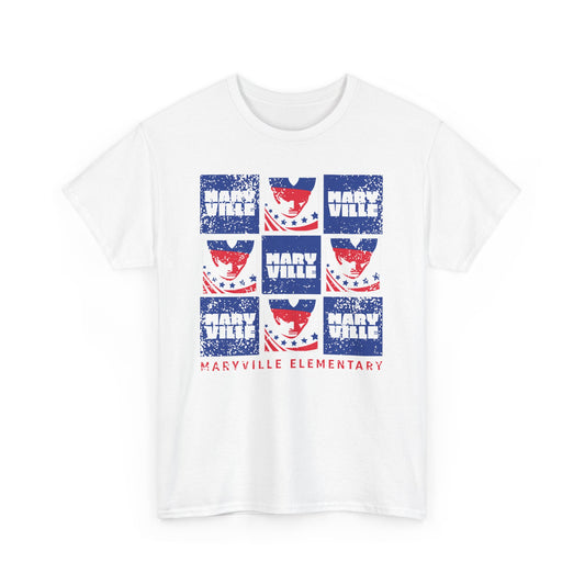 BCPS.MES Spirit Grid | Spirit Wear Gildan 5000 Tee | Bullitt Co Patriots School Apparel | Bullitt County, Kentucky