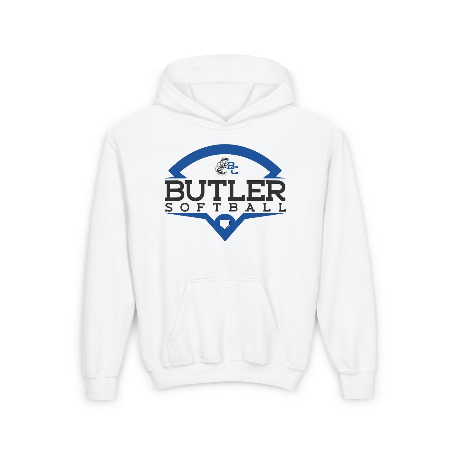 BUTLER SOFTBALL.Youth Heavy Blend Hooded Sweatshirt