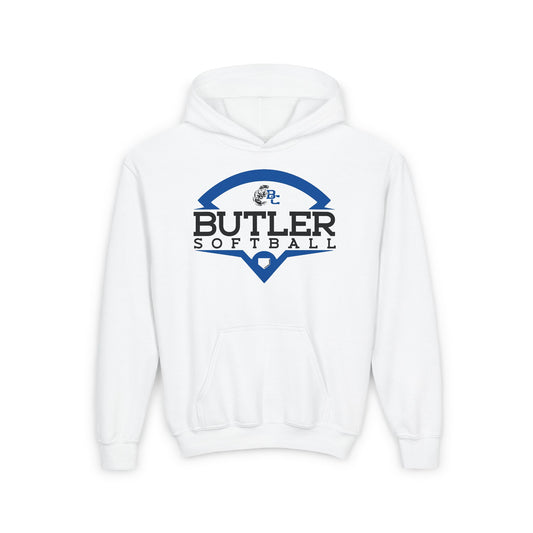 BUTLER SOFTBALL.Youth Heavy Blend Hooded Sweatshirt