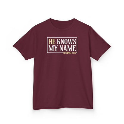 KK FUNDRAISER He Knows My Name YOUTH TEE