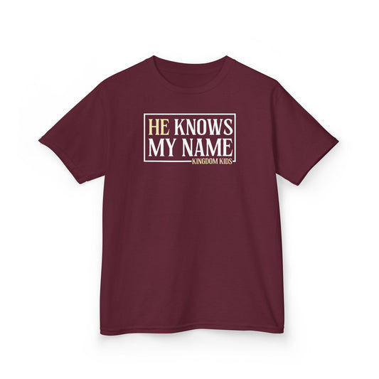 KK FUNDRAISER He Knows My Name YOUTH TEE