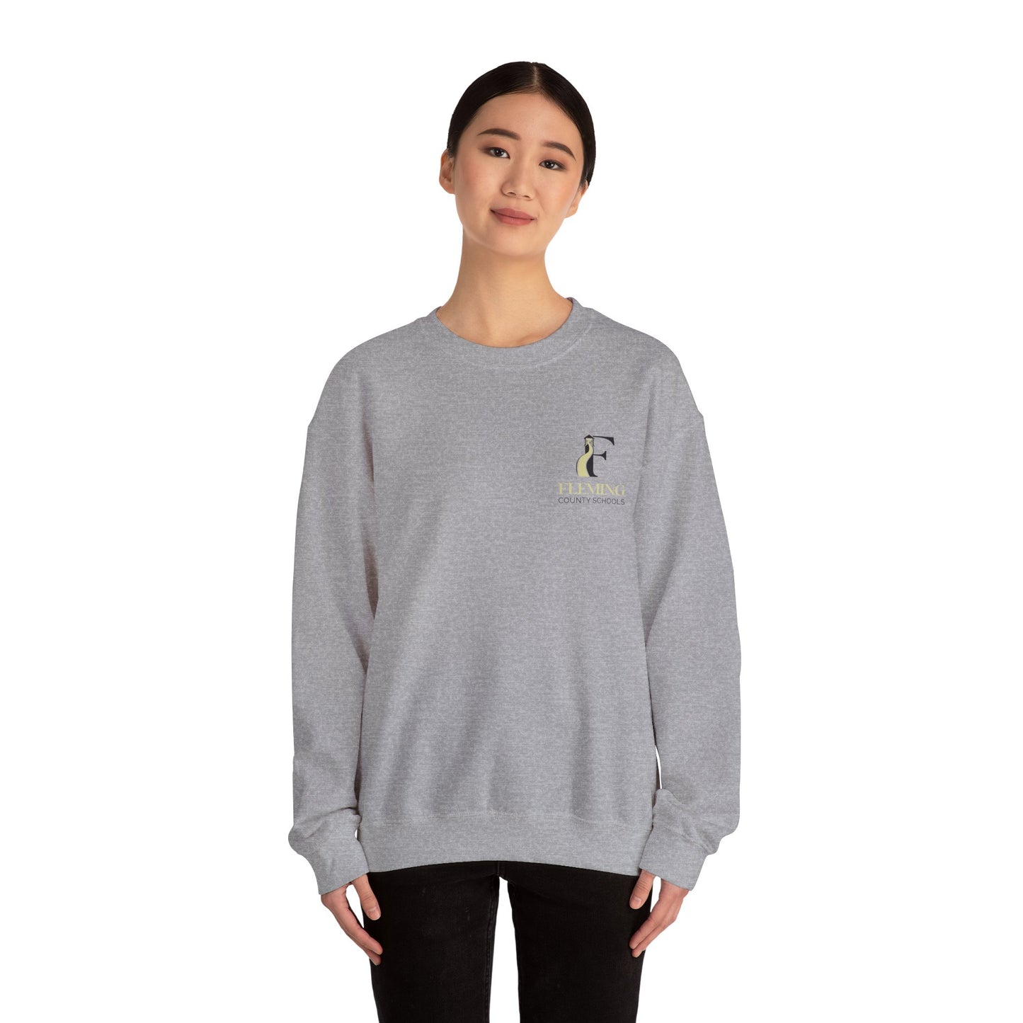 Fleming County Schools - Pocket Logo - Unisex Crewneck Sweatshirt