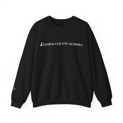 Fleming County Schools - Long Logo - Unisex Crewneck Sweatshirt