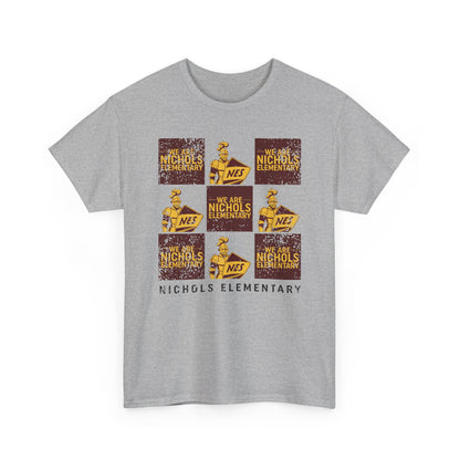 BCPS.NES Spirit Grid | Spirit Wear Gildan 5000 Tee | Bullitt Co Knights School Apparel | Bullitt County, Kentucky