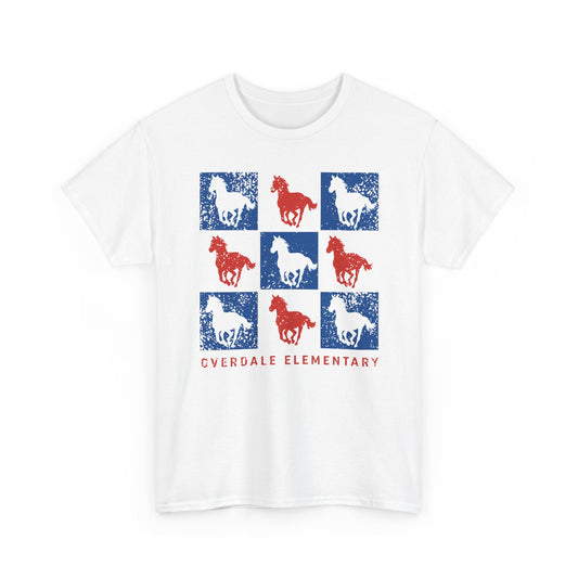 BCPS.OES Spirit Grid | Spirit Wear Gildan 5000 Tee | Bullitt Co Mustangs School Apparel | Bullitt County, Kentucky