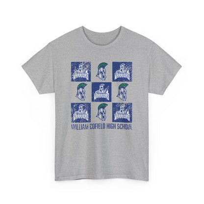 FCS.WCHS Spirit Grid | Spirit Wear Gildan 5000 Tee | Franklin Co Warriors School Apparel | Franklin County, Kentucky