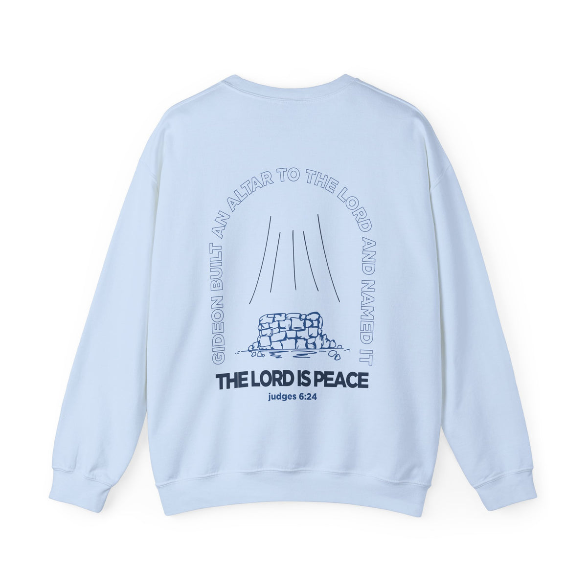 The Lord is Peace Gildan 18000 Crewneck Sweatshirt