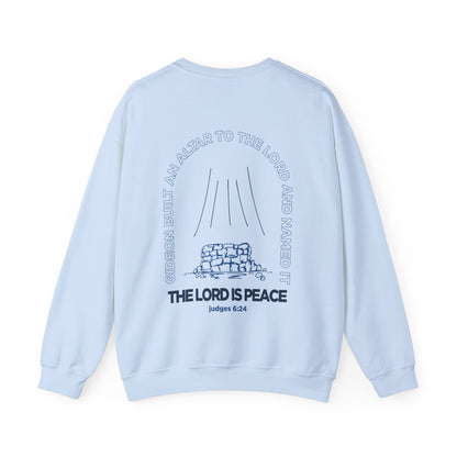 The Lord is Peace Gildan 18000 Crewneck Sweatshirt