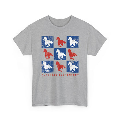 BCPS.OES Spirit Grid | Spirit Wear Gildan 5000 Tee | Bullitt Co Mustangs School Apparel | Bullitt County, Kentucky